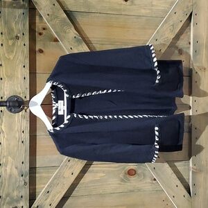 ST JOHN COLLECTION BLACK AND WHITE BLAZER SIZE 8